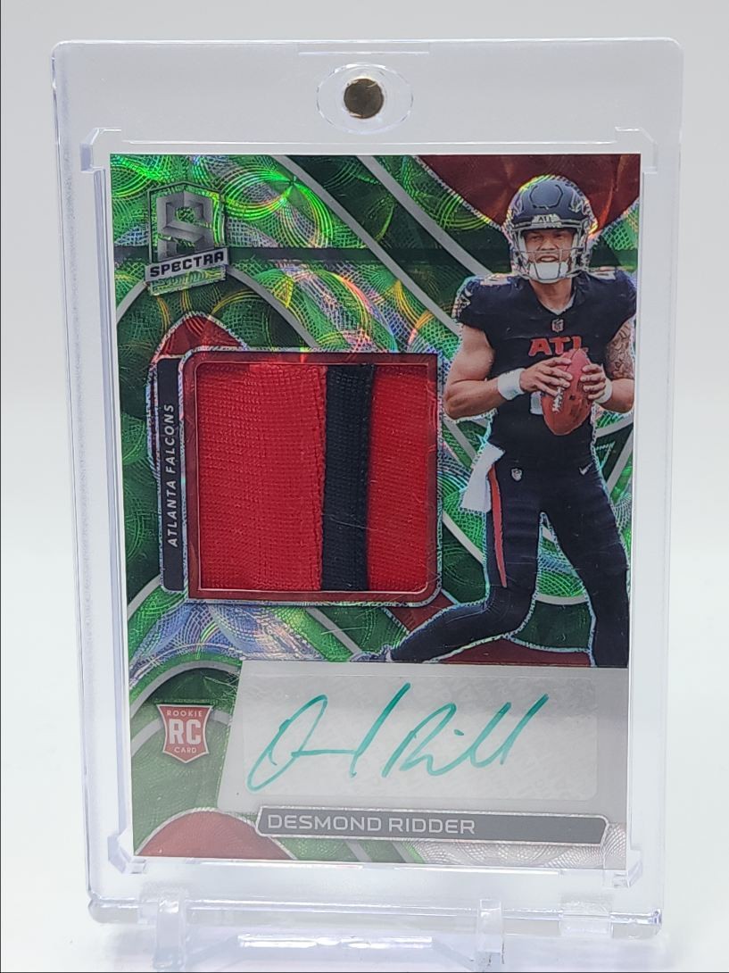 DESMOND RIDDER 2022 SPECTRA RPA ROOKIE PATCH NEON GREEN RC AUTO /35 Q4408