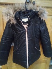 Michael Kors child size 10/12 jacket with fur hood very good condition