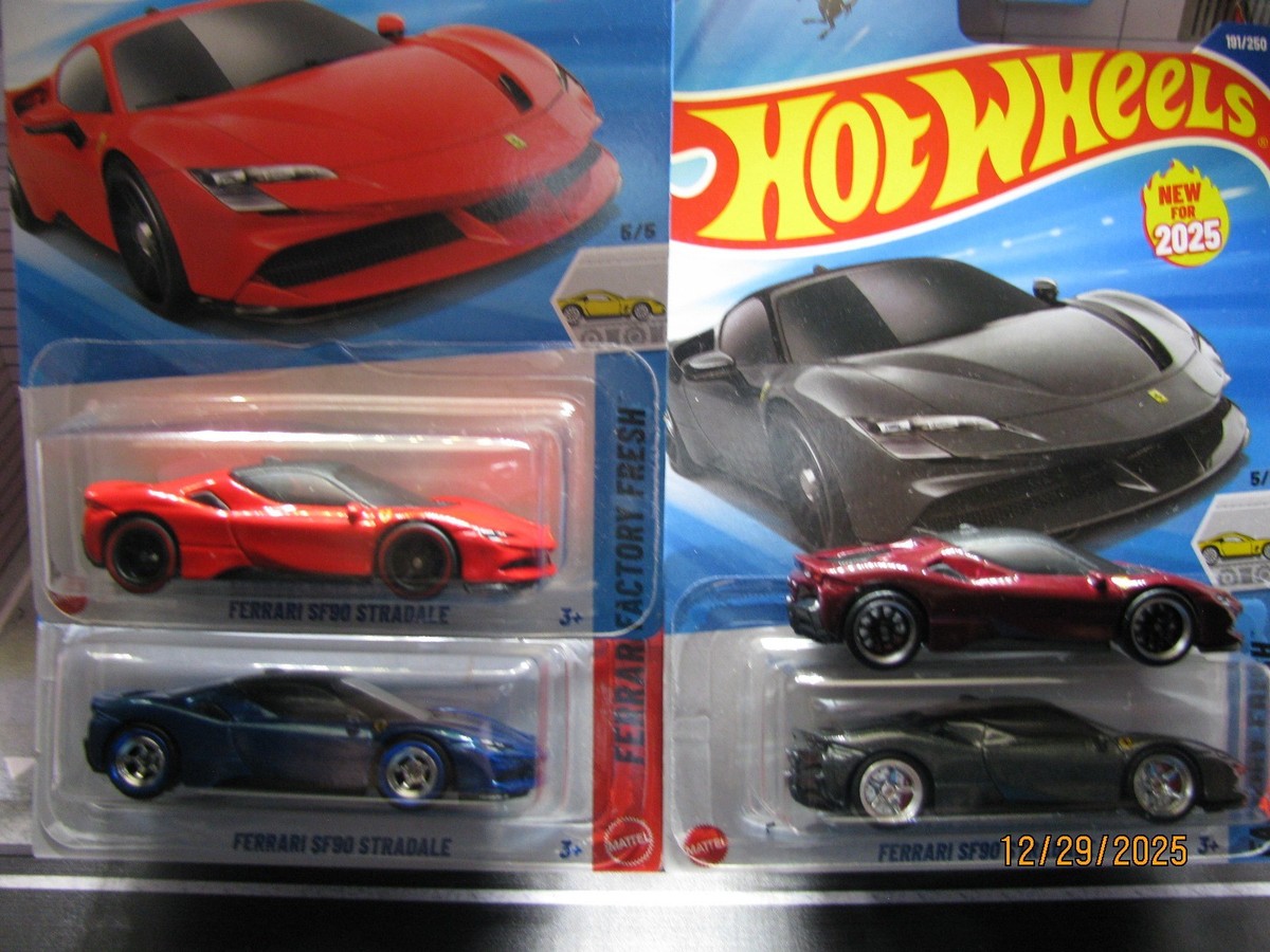 2025 Hot Wheels Ferrari SF90 Stradale - PICK ONE, w/Real Rider