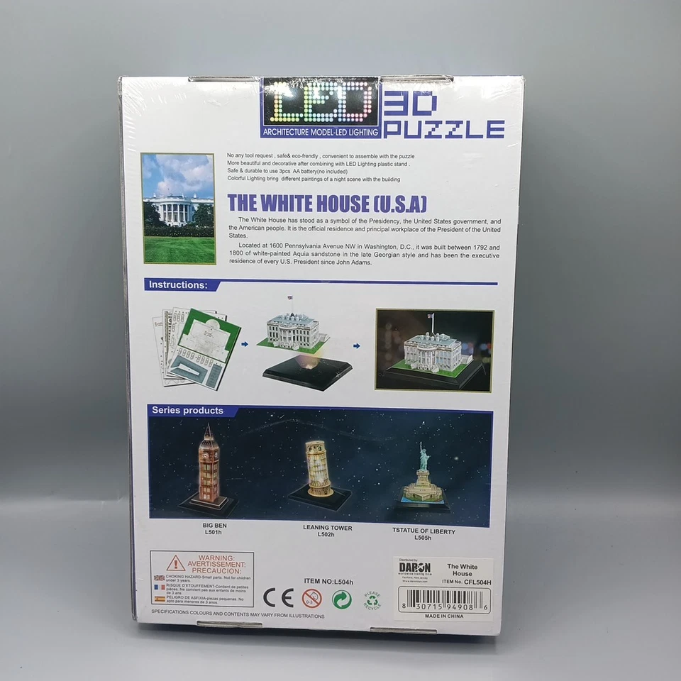 CubicFun 3D Puzzle of The White House in Washington D.C., USA - Image 3 of 4