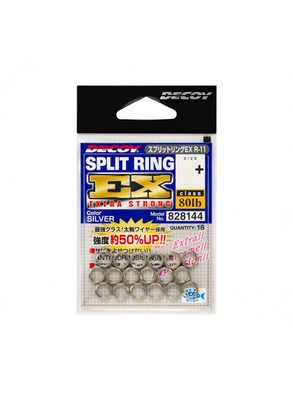 Decoy Split Ring EX   Extra-Strong Japanese Split Rings (Silver)