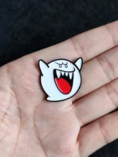 Ghost Boo Mario Enamel Pin Metal Badge Gamer Lapel Brooch