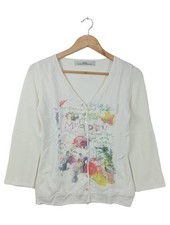 KATHLEEN MADDEN Strick Cardigan Damen Strickbekleidung Gr. DE 38 weiß