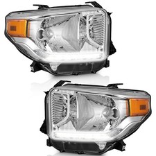 Halogen Headlights Assembly for 2014-2021 Toyota Tundra Headlight Assembly Pair