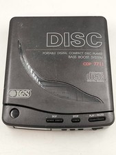 ICS CDP 7711 CD Disc Player Not Working For Parts Black