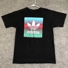 Adidas Men's T-Shirt Mens Medium Trefoil Graphic Athletic Short Sleeve Black