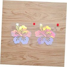 Hibiscus Flower Hawaii Vinyl Decal Sticker - 2 Pack Holographic - 4 Pack Hibiscus Flower Hawaii Vinyl Decal Sticker - 2 Pack Holographic - 4 Pack