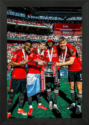 The Winners FA Cup Framed Wall Art Poster Canvas Print Picture