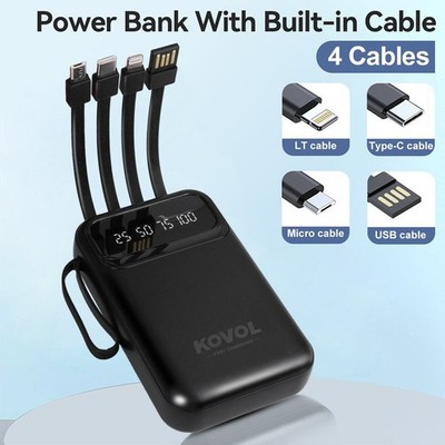 Powerbank Externer Batterie Ladegerät ZusatzAkku 2 USB Für Alle Handy 9000000mAh