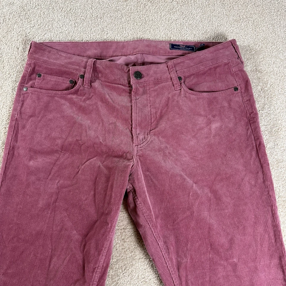 Pantalones Vineyard Vines Para Hombre 36x30 *37x28.5* Rosa Pana Rectos Informales Foto 2 de 4