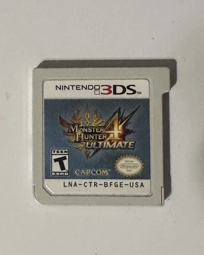 Monster Hunter 4 Ultimate (Nintendo 3DS) Authentic Cartridge - Tested & Works