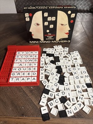 Mini Mind Mover-3 (Vintage Word Logic Game, 1974) Complete NO Instructions