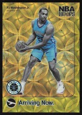 2019-20 Hoops Premium Arriving Now Gold Rookie PJ Washington Jr /10 Hornets