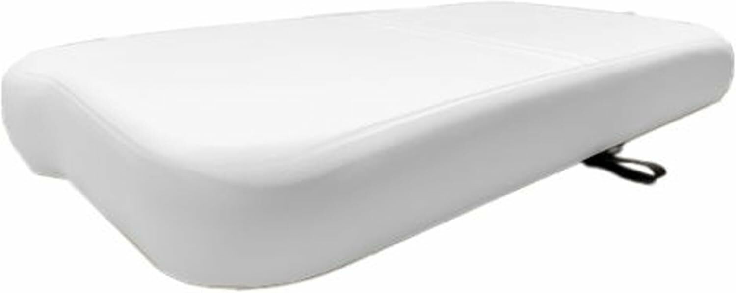E-Z-GO Marathon Golf Cart Seat Back & Bottom White Cushion Set Fits 1971-94 Elec