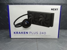 NZXT Kraken Plus 240mm Radiator CPU Liquid Cooler 2 x 120mm F120P Fans Black