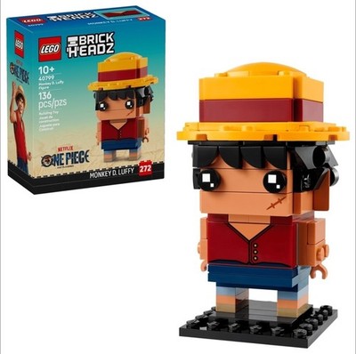 NEW Lego BrickHeadz One Piece Show Monkey D Luffy Figure Brick Heads Heads 40799
