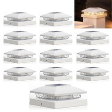 12 Pack Solar Post Cap Light For 4x4 Outdoor ...