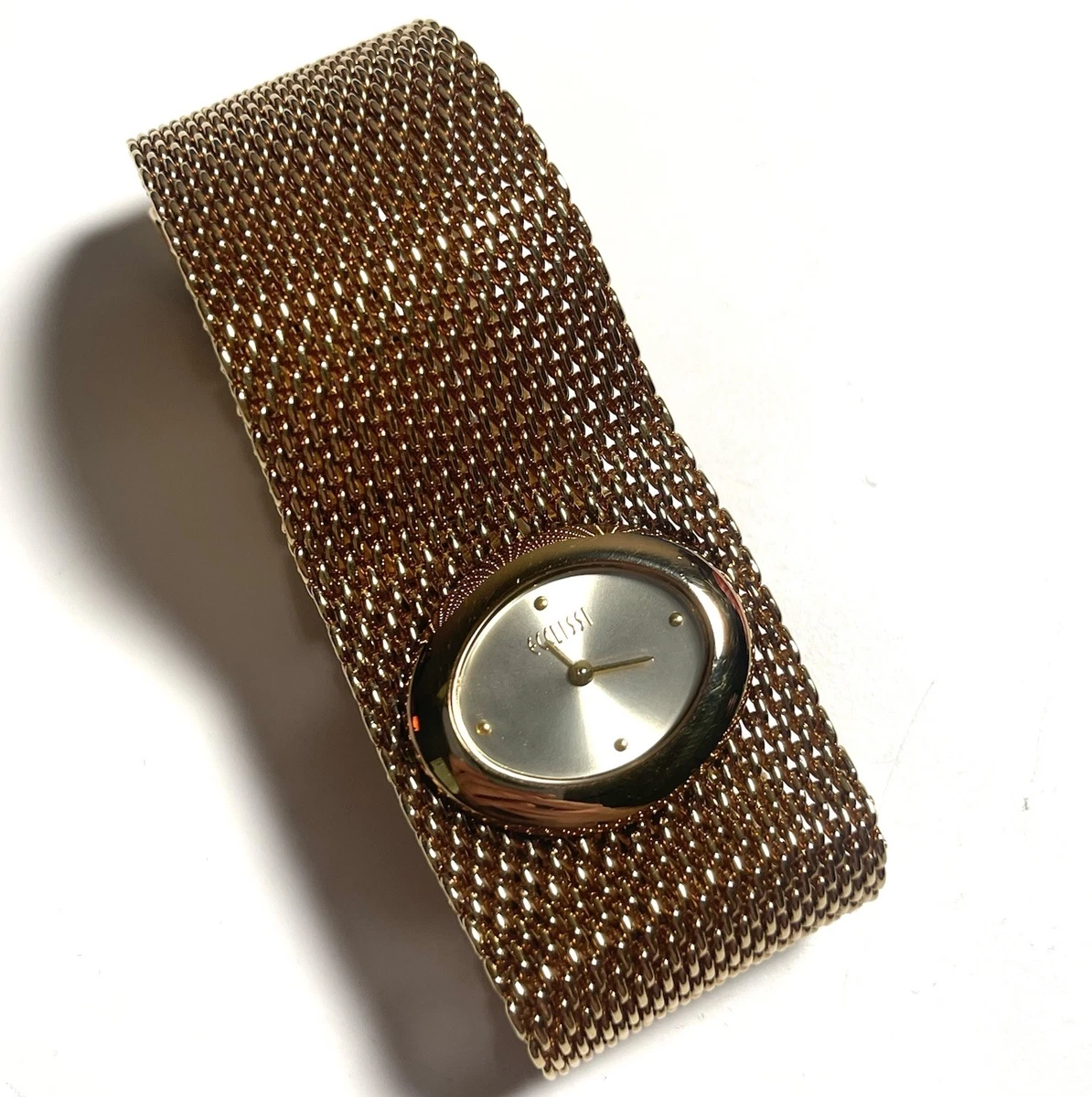 Vintage Ecclissi Quartz Women\'s Watch Gold Tone Bracelet Band 80060 19.4mm Ecclissi Gold Plated Case Wristwatches for sale | eBay main image 2