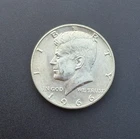 1966 Kennedy Half Dollar 50C - 40% Silver - AU/Unc