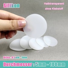 Transparent Silikonscheiben Unterlegscheiben flache Dichtungen St&auml;rke 0.5mm&ndash;3mm