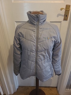 Ladies Regatta Size 14 Grey Long Sleeved Zip Through Coat