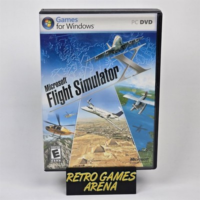 Microsoft Flight Simulator X (PC DVD-ROM) Case & Discs with Key