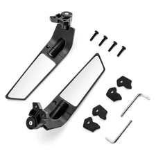 CNC Black Adjustable Wind Wing Side Mirrors For Aprilia Rs660 RSV4 ALL models