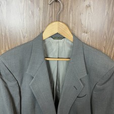 ALLV Sport Coat Mens 40R Olive Green Brown Textured Wool Two Buttons USA Made