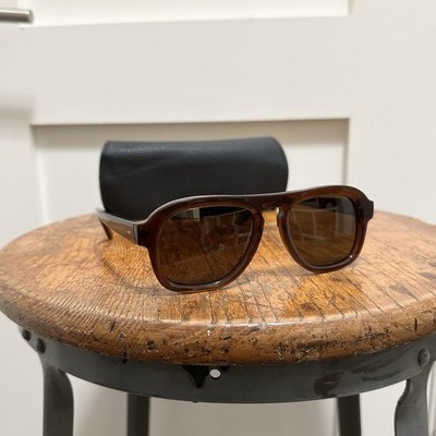 $400 Lowercase NYC Sunglasses Hustler Sun Brown Espresso 53/19/150 New York City