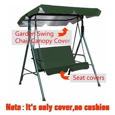 2/3 Seater Garden Swing Chair Canopy Replacement Spare Seat Cover Waterproof