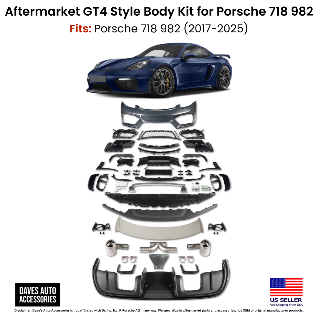 Porsche Boxster Cayman 718 GT4 Style Full Body Kit 2017-2025 | eBay