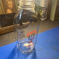 Broguieres Dairy - Square Glass Milk Bottle -...