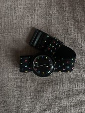 Rare Rainbow Dots Swiss Pop Swatch Watch 1980’s. 