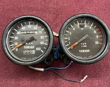 OEM 1969 - 1971 YAMAHA AT1 CT1 DT1 RT1 SPEEDOMETER TACHOMETER * TESTED & WORKS!!