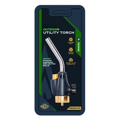 FireStarter Utility Torch with Trigger-Start Ignition and Webbed Flame