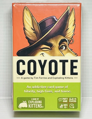 Coyote Card Game New by Maker of Exploding Kittens- Sealed in Package Family Fun