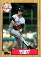 1987 Topps #236 Tommy John