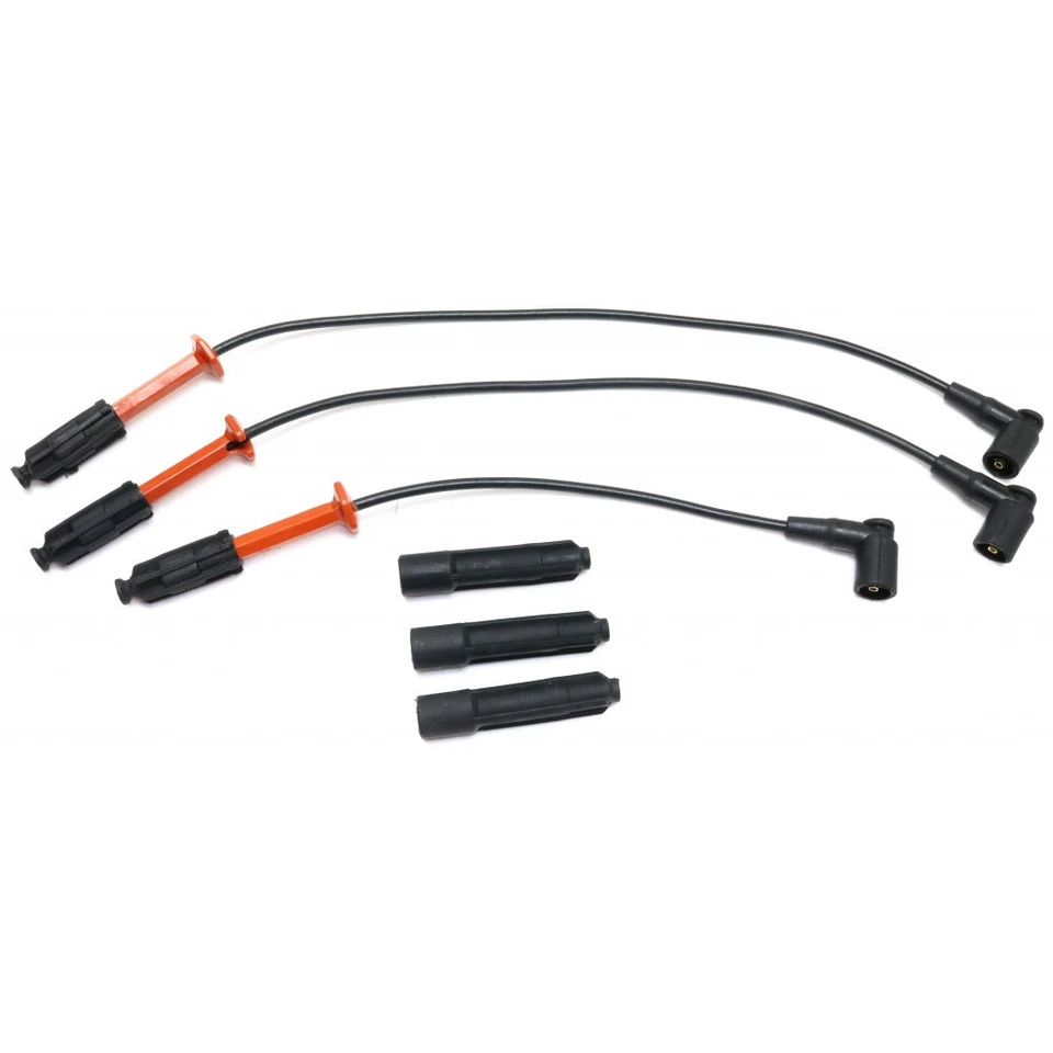 Juego de 3 cables de bujía para Mercedes-Benz E320 1996 1997 acabado negro 6 cilindros Foto 2 de 4
