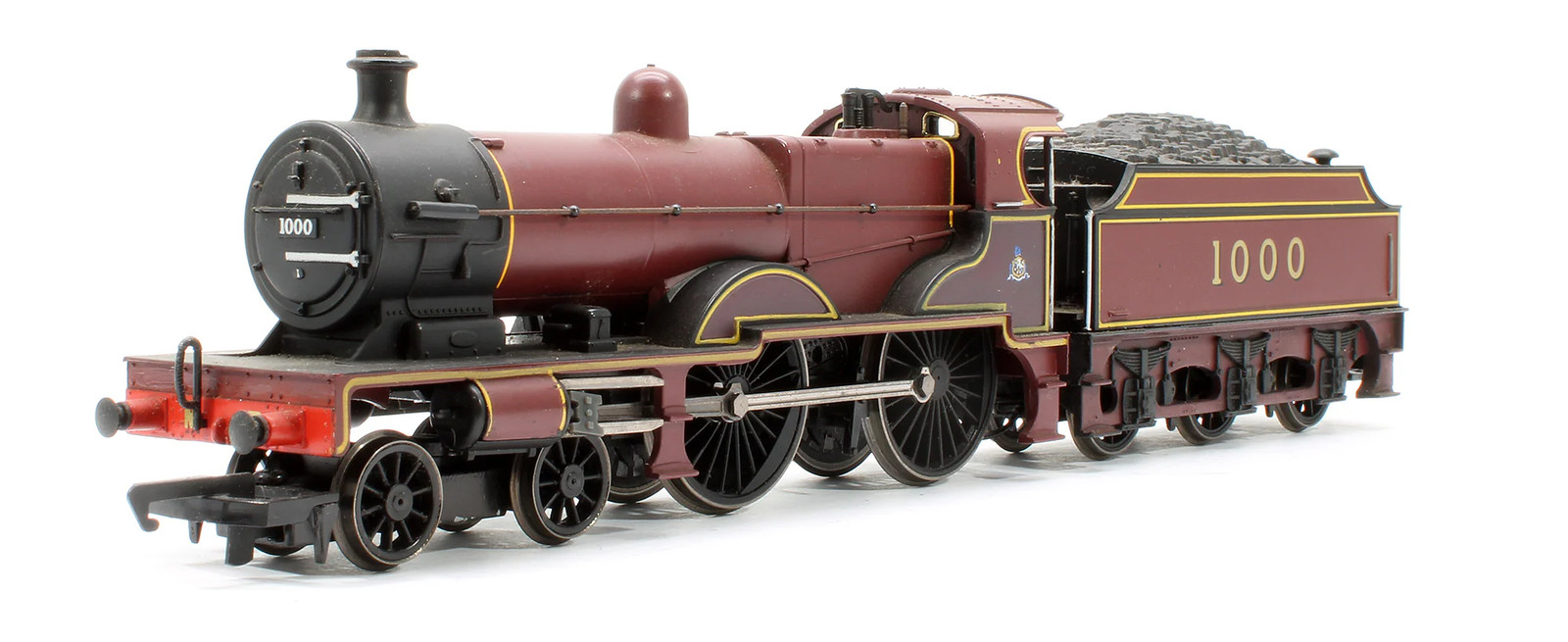 HORNBY OO GAUGE R355 MR MAROON CLASS 4P '1000' STEAM LOCOMOTIVE