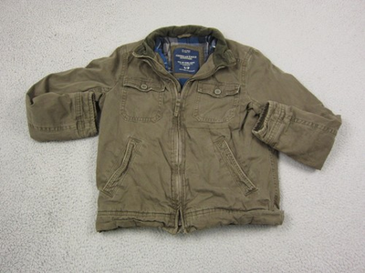 #ad American Eagle Jacket Mens Small Green Utility Field Chore Barn Zip Up Military $48.75