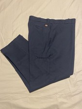 Dickies Pants Regular Fit Side Pocket 42 X 32 Navy Blue
