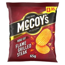 McCoy's Flame Grilled Steak Crisps 65g PMP - from Giant Bradley's Sweet Shop