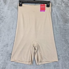 Spanx Power Conceal-Her Shaper Shorts Womens Large Nude High Waisted Mid Thigh