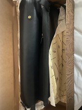 Sergio Grasso Nero Leather Half Chaps Black   Size 41/41  New & boxed 