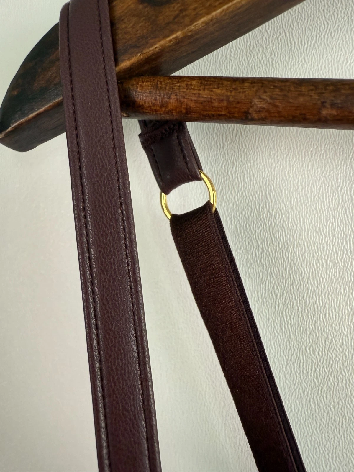 UNDERCOVER Victoria's Secret mini abito slip pelle fux zip laterale scoop schiena marrone XXL NUOVO CON ETICHETTE