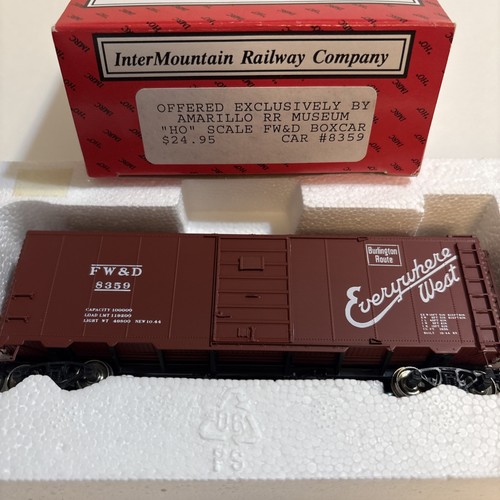 InterMountain Railway HO FW&D Boxcar 8359 Everywhere West Burlington Nuevo en caja Raro | Condition: New