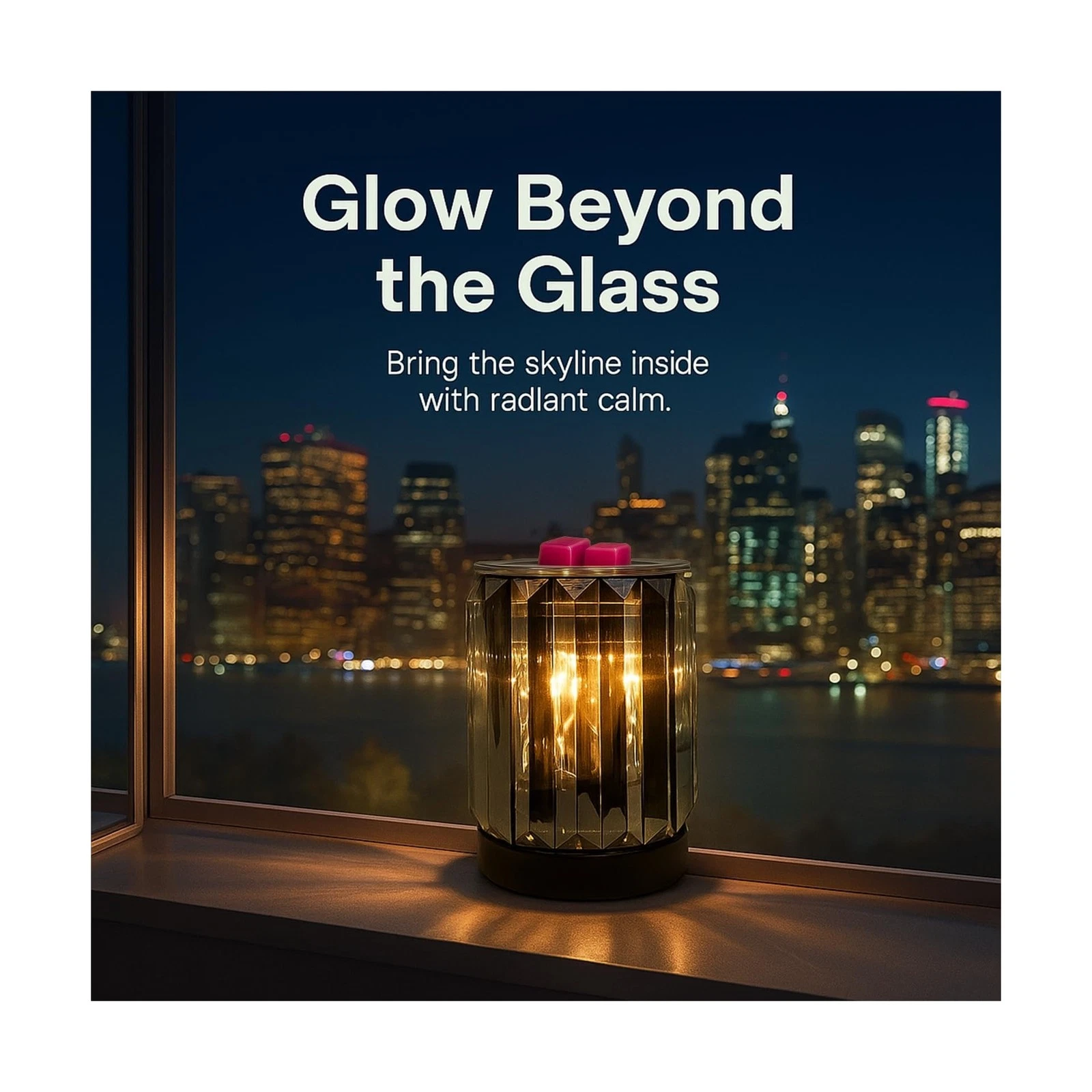 Leyoue Wax Melting Heater Electric Burning Burner Electric Essential Oil Warmer Incense Wax Melt Warmer Night Light Aroma Decorative Lamp for Gifts & Decor(Ironwork Crystal) - Thumbnail 2