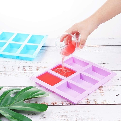 Heat-Resistant Silicone Baking Molds - 4 Pack in Blue, Pink, Green & Purple - Picture 8 of 9