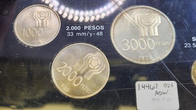1978 Argentina FIFA World Cup Soccer Silver Coin Set | eBay