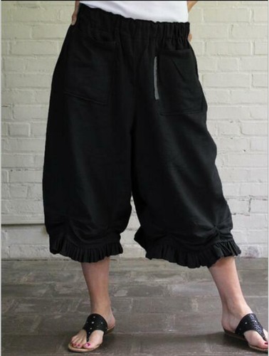 Women's Ladies Fashion Falbala Wide Leg 